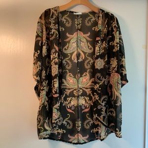 Olive Tree Floral Kimono size small